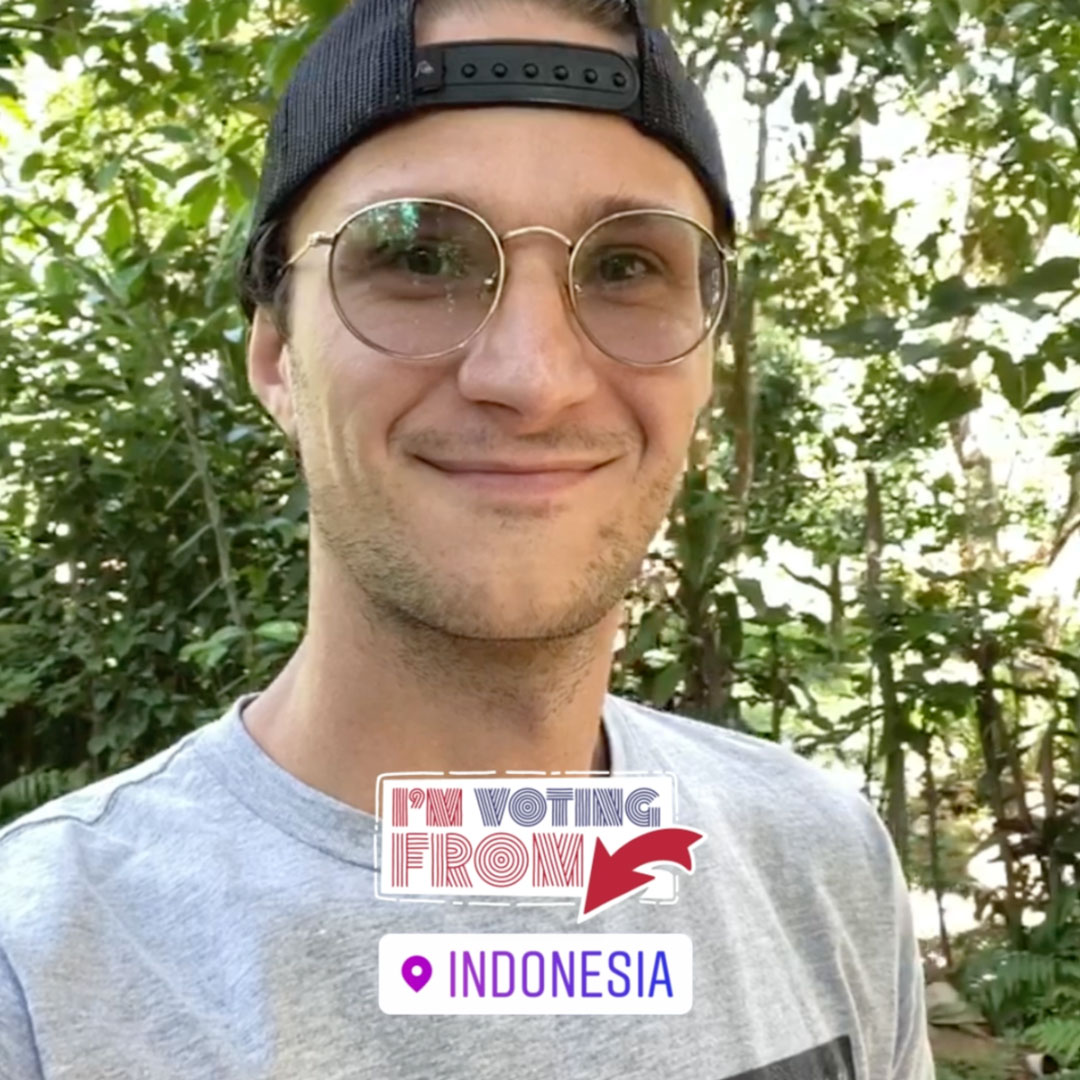 I can vote from here social media post